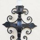 Wall Light Vintage Wrought Iron to a Flame Lamp Wall CH16