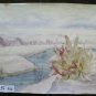 Old Painting Landscape Winter Onirico Watercolour Basket 16 1/2x13 3/8in P14