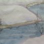 Old Painting Landscape Winter Onirico Watercolour Basket 16 1/2x13 3/8in P14