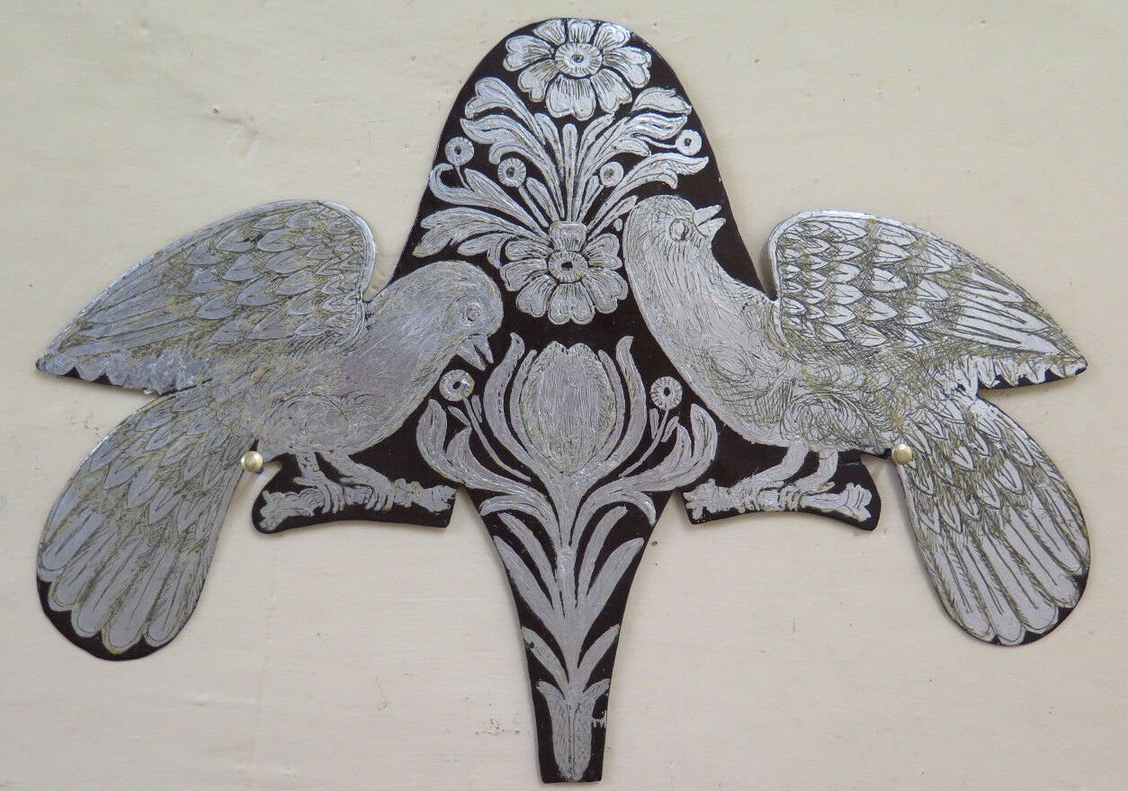 Frieze Decorative Vintage Hand Painted Engraved a Engraving Flower Birds CH13 46