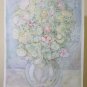 Large Painting Floral a Technical Mixed Signed Pancaldi '82 Original P33.1