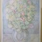 Large Painting Floral a Technical Mixed Signed Pancaldi '82 Original P33.1