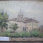 Antique Painting Board View Country Emilia Romagna Sketch Painting Original P1