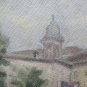 Antique Painting Board View Country Emilia Romagna Sketch Painting Original P1