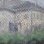 Antique Painting Board View Country Emilia Romagna Sketch Painting Original P1