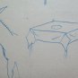 Old Drawing a Pen on Basket Sketch Studio Shapes and Animals Period