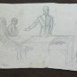 Drawing Antique Shapes Military Hierarchs Years 40 Pencil on Basket P28.5