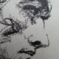 Old Drawing on Basket Studio Portrait Male Sketch Art Drawing P28.8