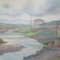 Painting Landscape Hills Emilia Romagna Signed Pancaldi Painter of Modena P14