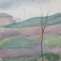 Painting Landscape Hills Emilia Romagna Signed Pancaldi Painter of Modena P14