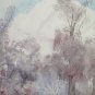 Painting Modern Art Contemporary Signed Pancaldi Landscape Winter Snow P26