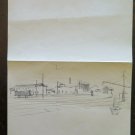 Sketch Drawing Pen on Basket View Railway Opera Painter G.Pancaldi P28.5