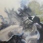 Painting Abstract Landscape Snowy Signed Pancaldi with Technical of Frost P25