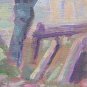 Modern Painting 900 Oil on board Landscape Countryside with Farmhouses Painting