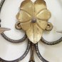 PAIR OF WALL WROUGHT IRON FORGED AND HAND PAINTED 2 LIGHTS WALL CH3