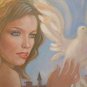 Painting Modern Oil on Linen with Warranty Portrait Feminine Vintage P27