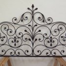 Headboard for Double Bed Wrought Iron a Tail Peacock Bed Header Vintage 16