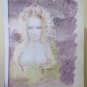 Painting New Wave Years 1980's Portrait of Woman Nude Feminine Vintage P33.6