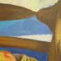 Inside with Items Nature Still Painting Antique Painting to Oil on board P26