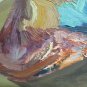 Inside with Items Nature Still Painting Antique Painting to Oil on board P26