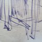 Drawing Sketch on Basket of G.Pancaldi Studio for Figure Male Seat P28.5