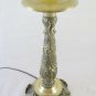 Large Table Lamp Vintage Brass Abat Jour Hand Made by hand Ch