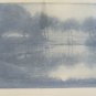 Engraving Antique Scandinavia Landscape Countryside Vintage Print Denmark R103