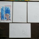 4 Old Sketching Preparatory Studio for Painting Painting Portrait Child P28.8