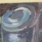 Painting Modern Oil on board inside Home with Tools of Painter Antique