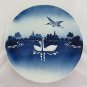 Large Plate in Ceramic Vintage with Swans Denmark 1900 Vintage Original R35