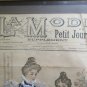 The Mode Du Petit Journal N.37 Engraving Antique with Model Sartorial Vintage Vs