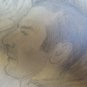 Drawing Pencil on Basket Antique Years Quaranta Uomini from the Barber 1940 P28