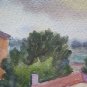 Painting Watercolour Vintage Opera Del Painter Pa of Modena 70's P14