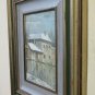 Painting Oil on Linen Signed Cacciamali Snow a Bernate Landscape Countryside X9