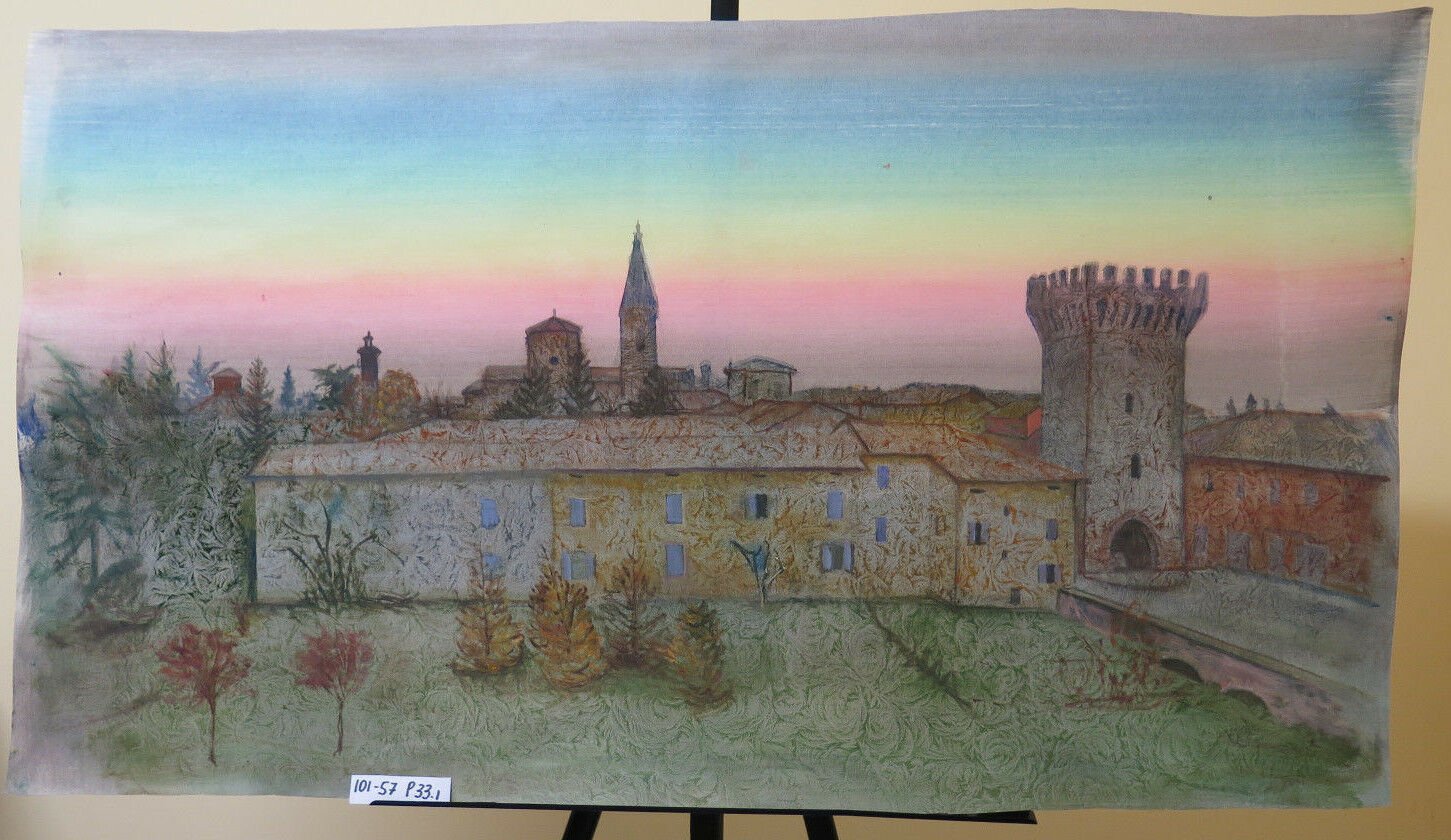 View Of Piumazzo Di Castelfranco Emilia In Spring Landscape Years 90 P33 1