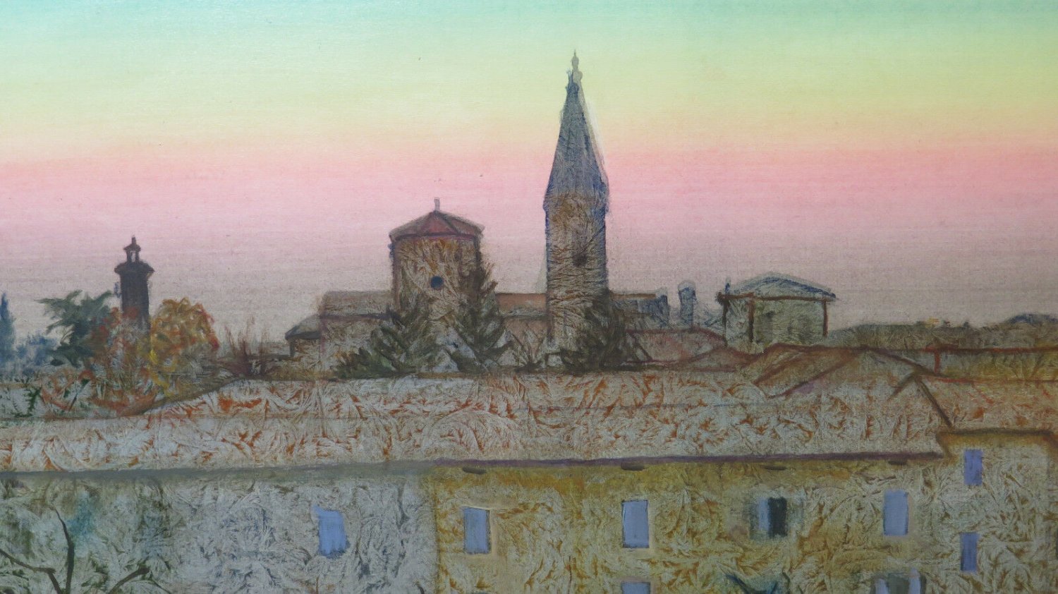View Of Piumazzo Di Castelfranco Emilia In Spring Landscape Years 90 P33 1