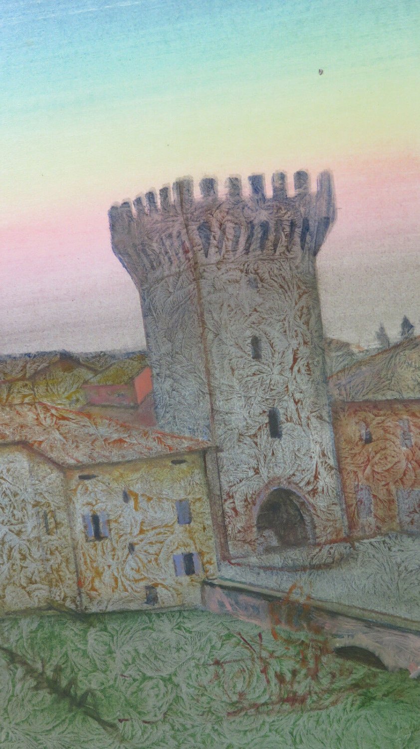 View Of Piumazzo Di Castelfranco Emilia In Spring Landscape Years 90 P33 1