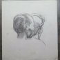 Antique Sketch of Painter Gaetano Pancaldi of Modena Years Quaranta P28