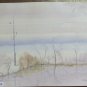 Landscape Winter Painting with the Technical Frost from the Painter Pancaldi