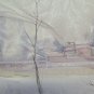 Painting Modern Vintage Landscape Winter Snowy Opera Painter of Modena P31
