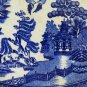 Plate of Ceramics Willow Ironstone Vintage Ceramic Willow Plate R120
