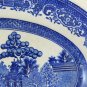 Plate of Ceramics Willow Ironstone Vintage Ceramic Willow Plate R120