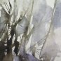 Modern Painting 1960's Made with Technical Experimental Frost