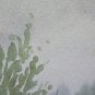 Old Watercolour on Basket Sketch Sketching Landscape Countryside Vine P28.4
