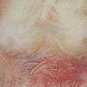 Painting Nude Feminine Signed Vintage Watercolour Frosted Technical One Ps