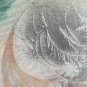 Painting Nude Feminine Signed Vintage Watercolour Frosted Technical One Ps