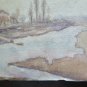 Small Painting to Watercolour Signed and Dated '49 Landscape Emilia Romagna P14
