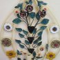 Wall Light Classic Wrought Iron Made by hand Vintage with Flowers CH-17