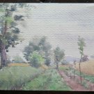 Painting Vintage Artists Watercolour Landscape Countryside Emilia Romagna