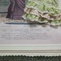 Pair of Paintings Antique with Model of Clothes Female Activities R103